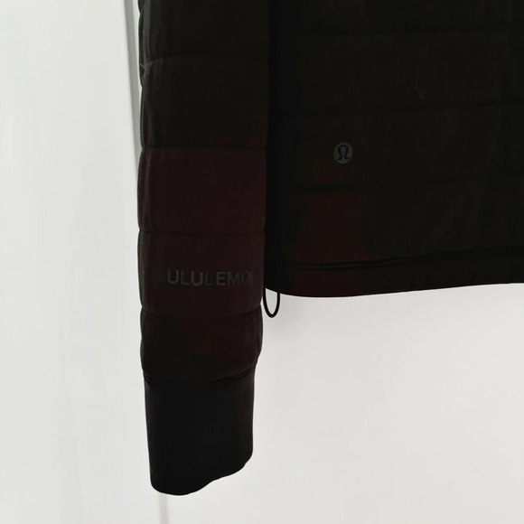 Lululemon Dynamic Movement Hoodie in Black Size 8 Quilted Fall Autumn Loungewear - Picture 10 of 11